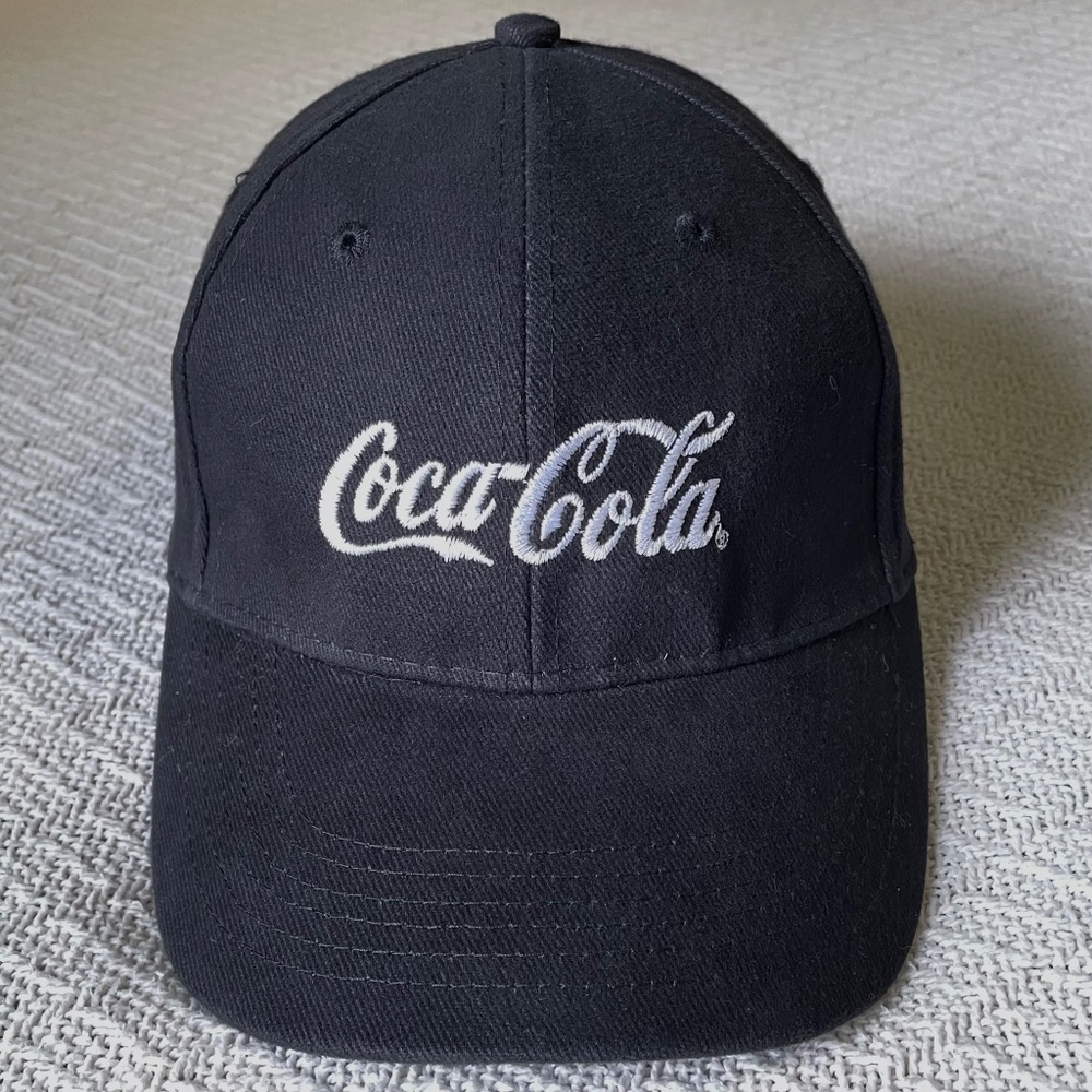 Coca-Cola Hat. Black. Adjustable. Port & Company.